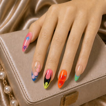 Press-on Nails Neon Venom