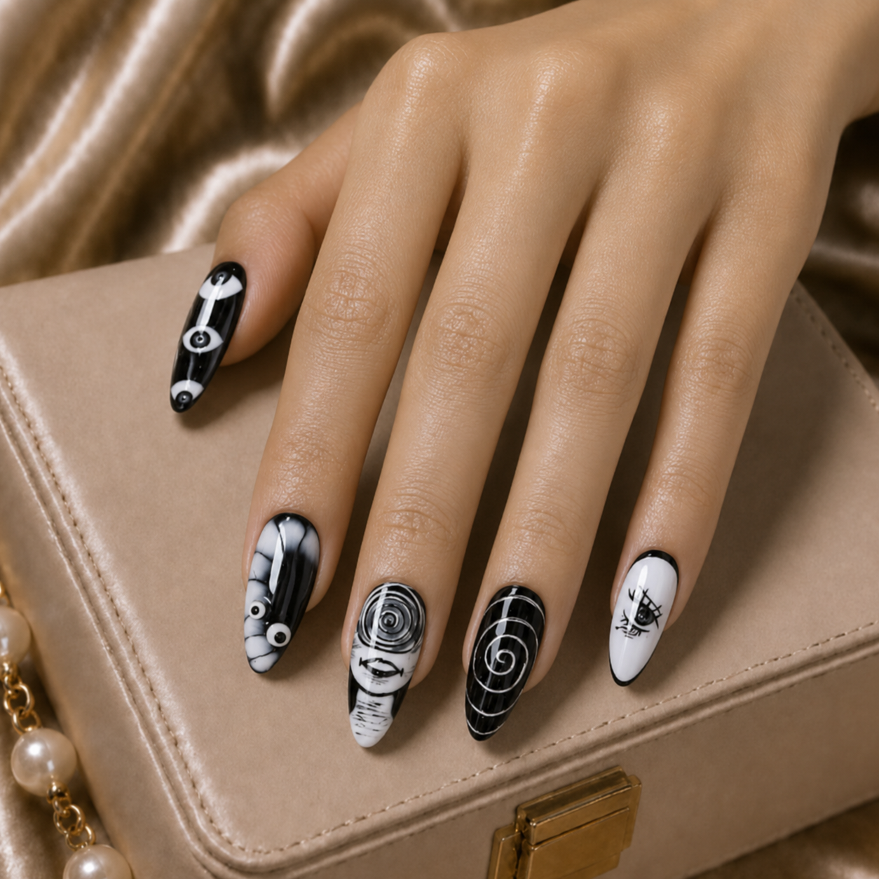 Press-on Nails Cartoon Hypnosis