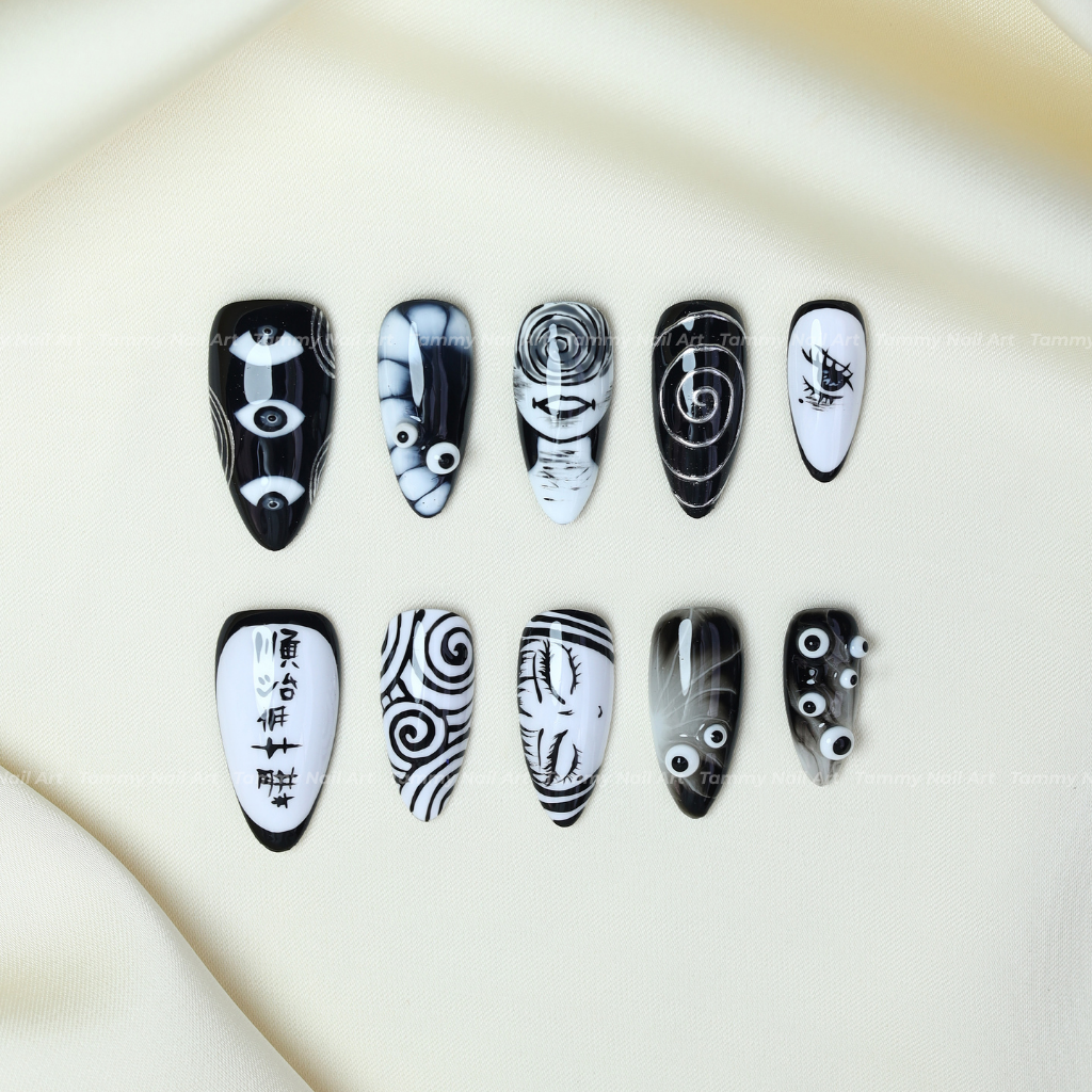 Press-on Nails Cartoon Hypnosis