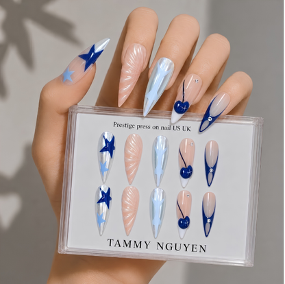 Press-on Nails Cyber Cherry