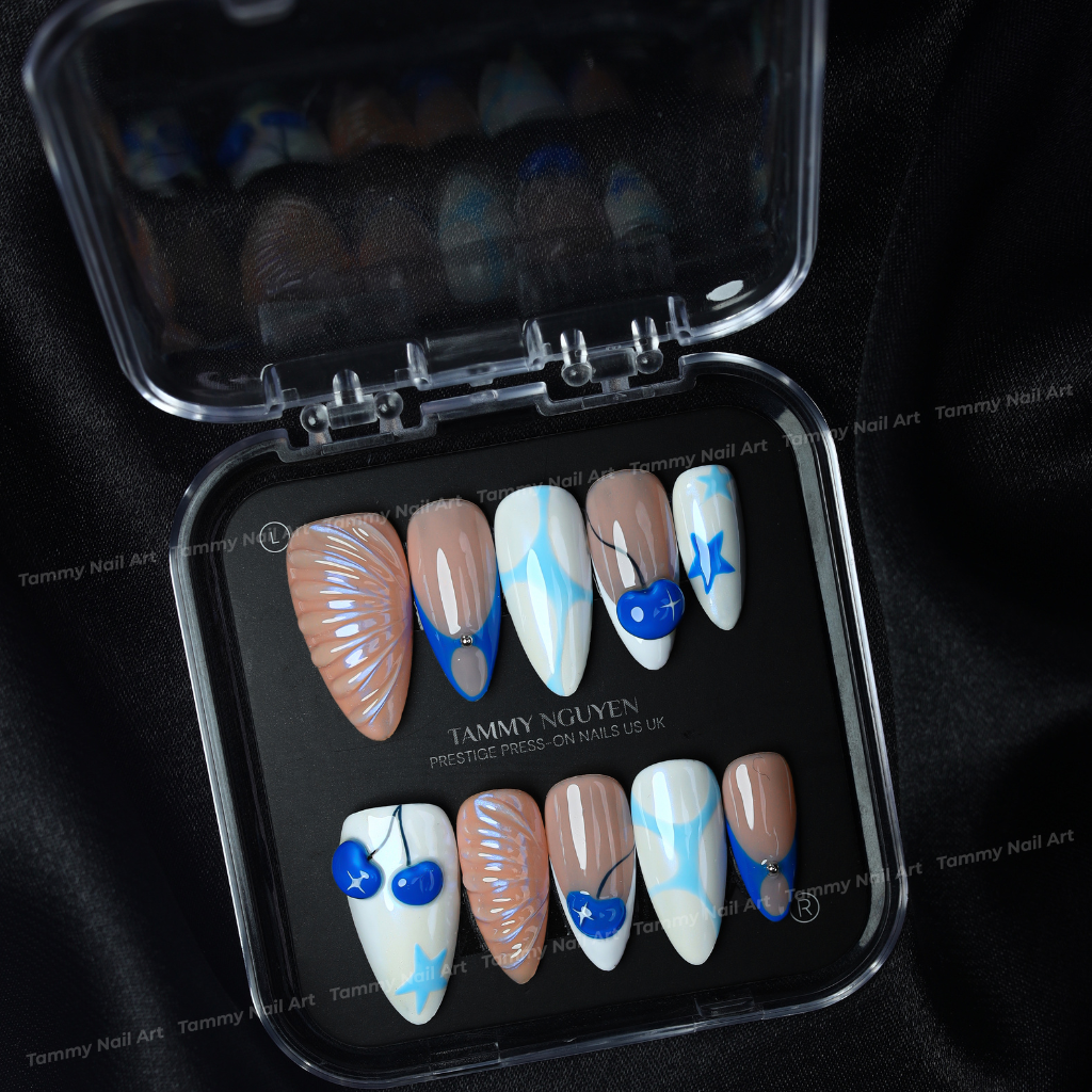 Press-on Nails Soft Cherry