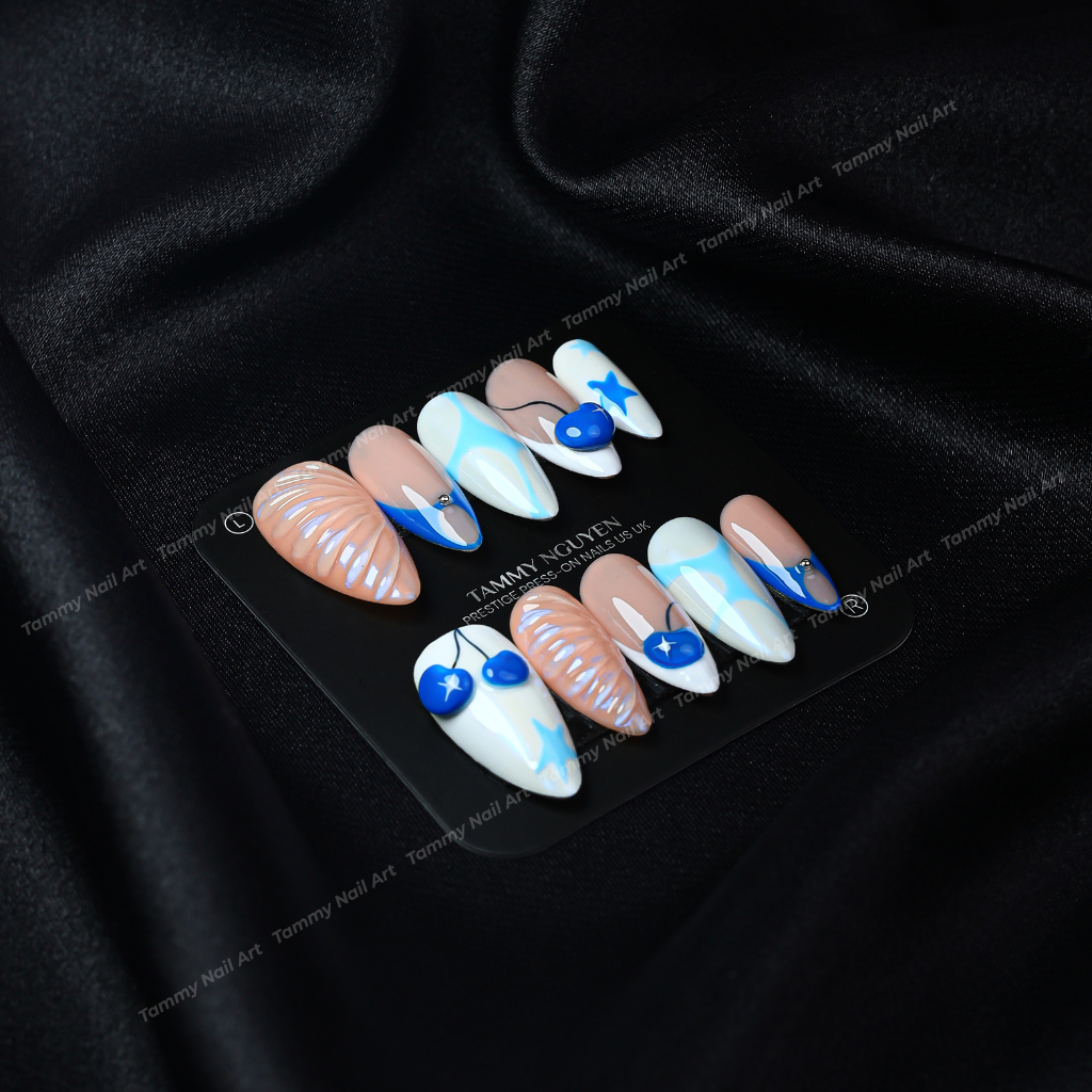 Press-on Nails Soft Cherry