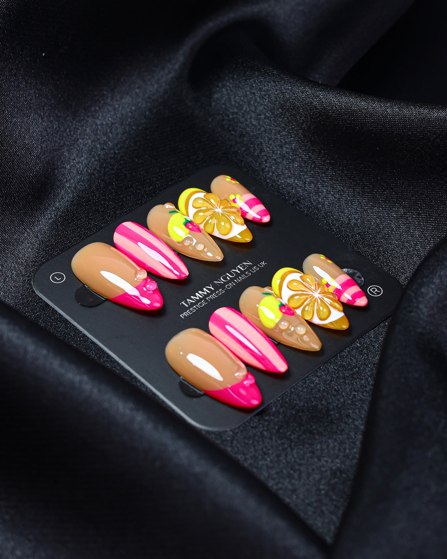 Press On Nail Sweet Orange