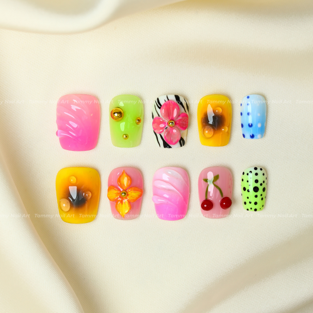 Press-on Nails 3D Candy Pop