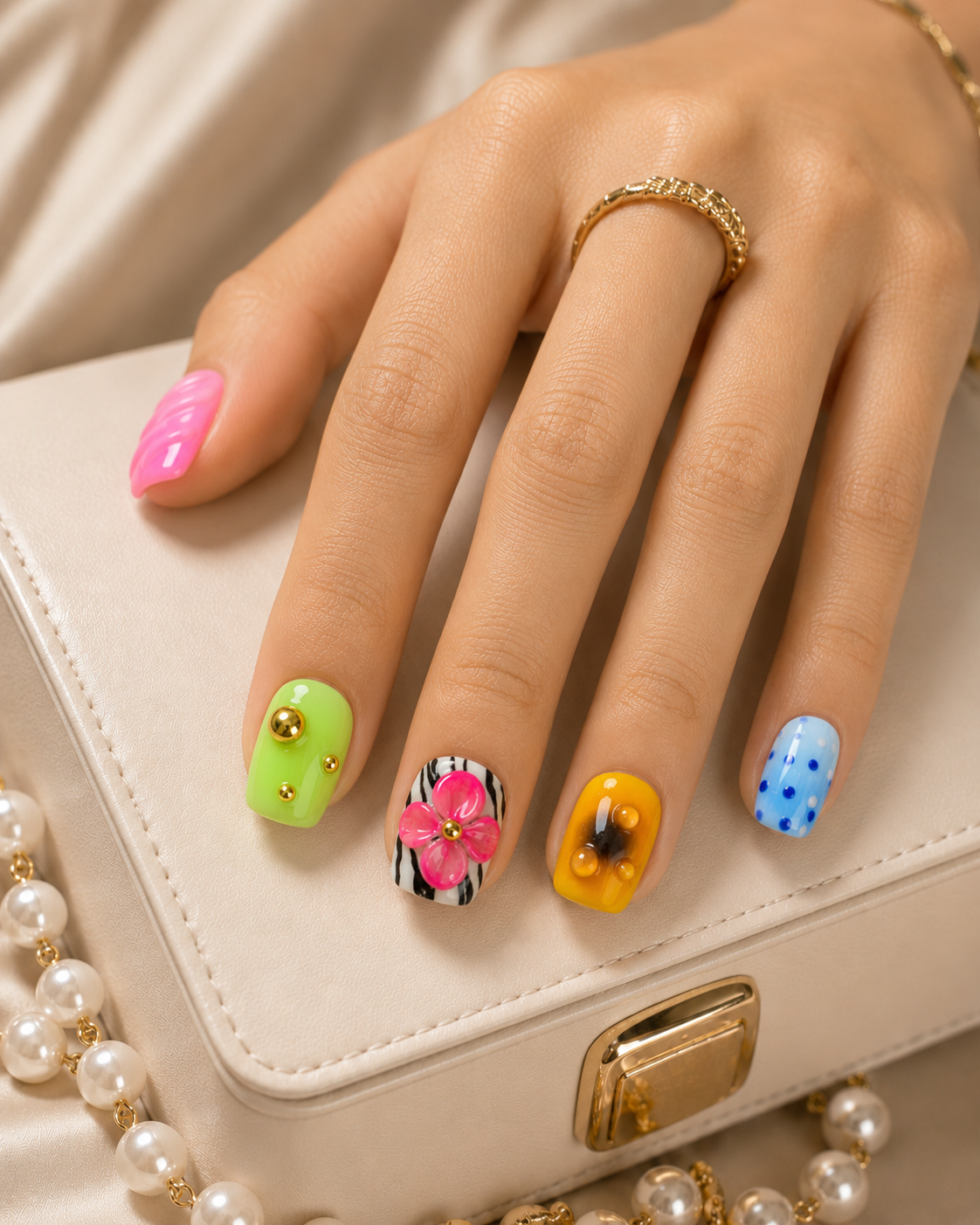Press-on Nails 3D Candy Pop