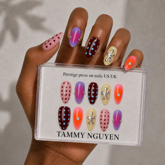 Press-on Nails Cyber Gothic Pop