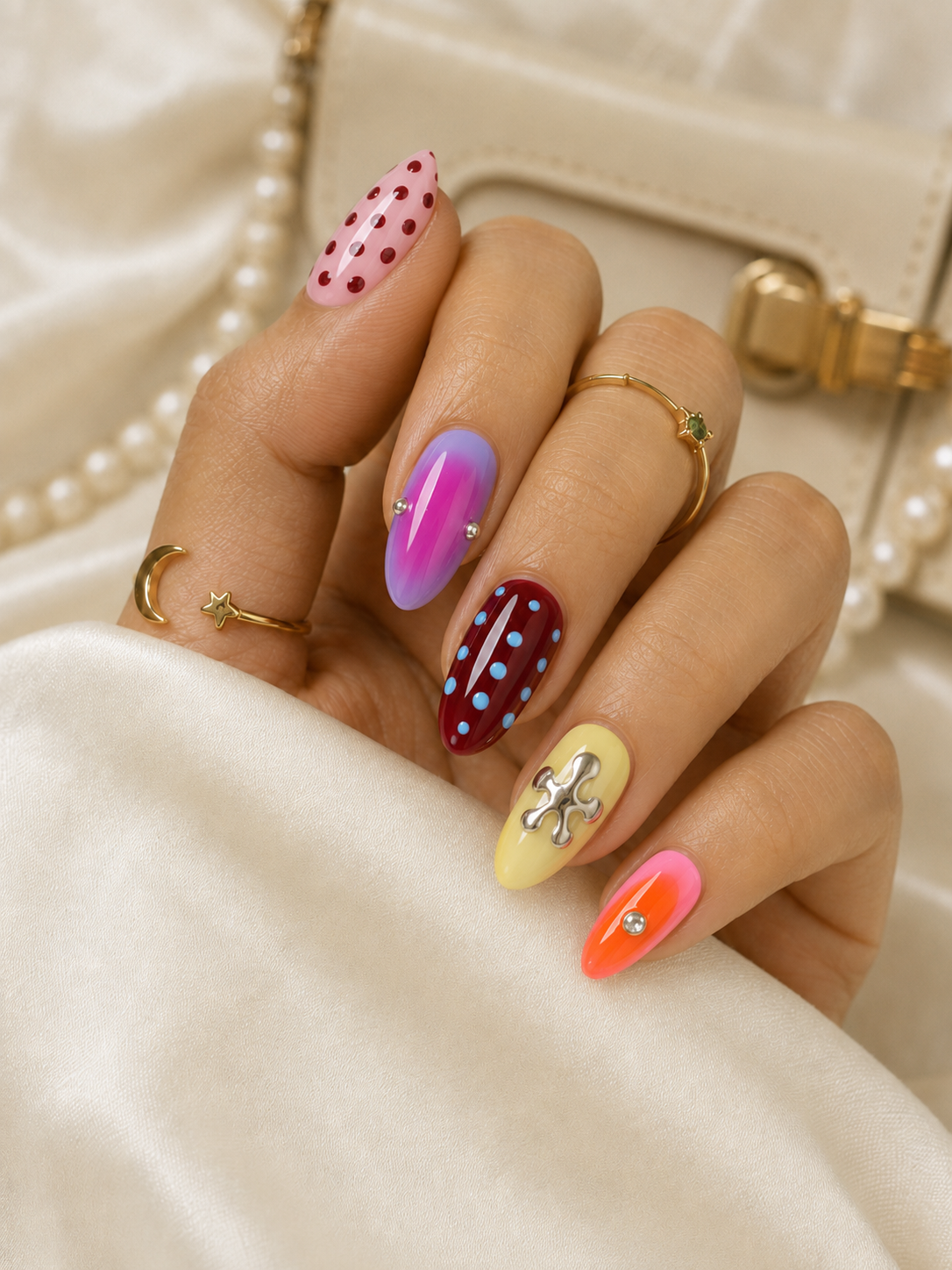 Press-on Nails Cyber Gothic Pop