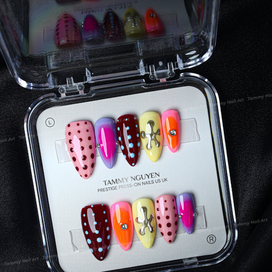 Press-on Nails Cyber Gothic Pop
