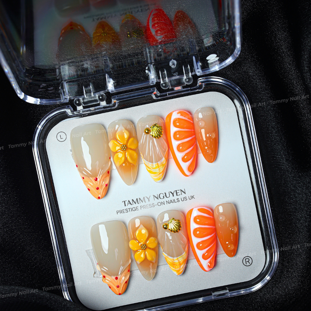 Press-on Nails Citrus Coast Almond