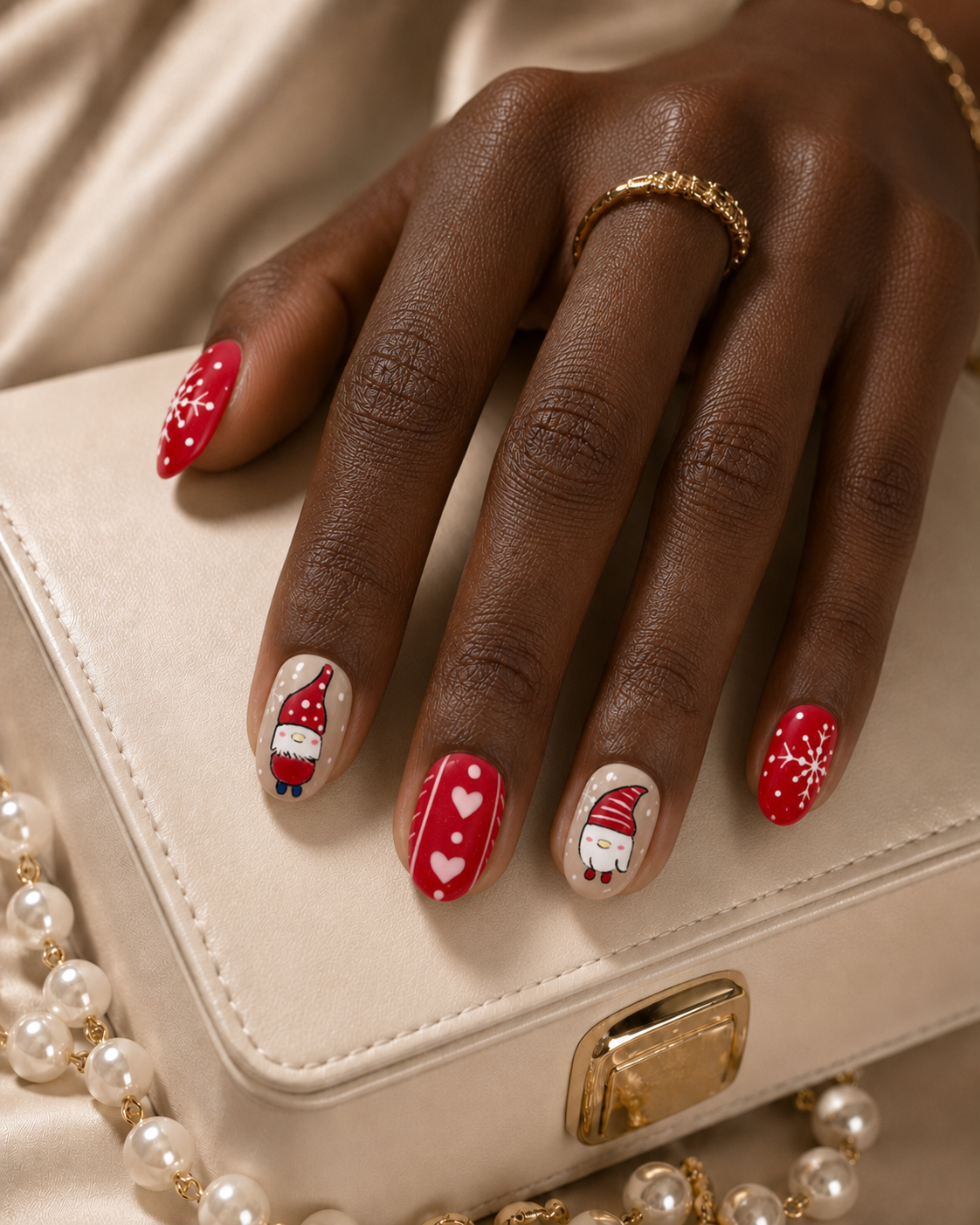 Press-on Nails Merry Gnome
