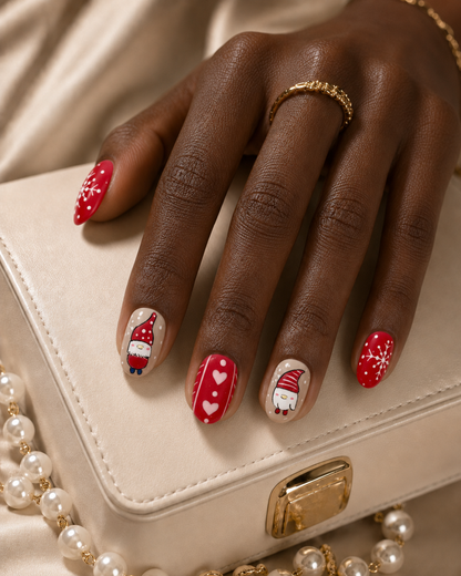 Press-on Nails Merry Gnome