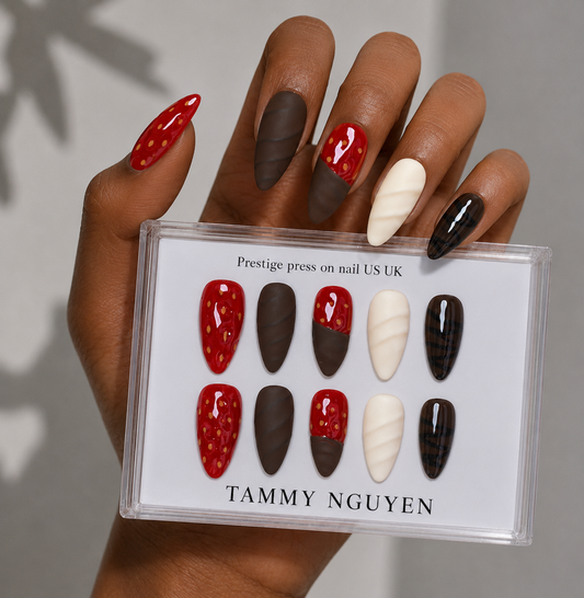 Press-on Nails Chocolate Valentine