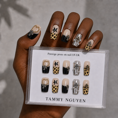 Press-on Nails Chrome Vixen