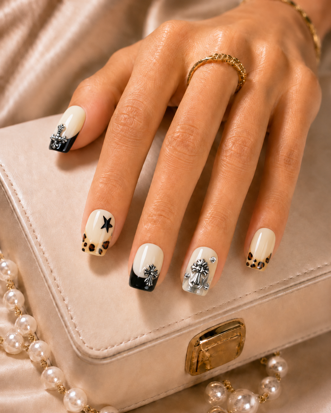 Press-on Nails Rebel Cross
