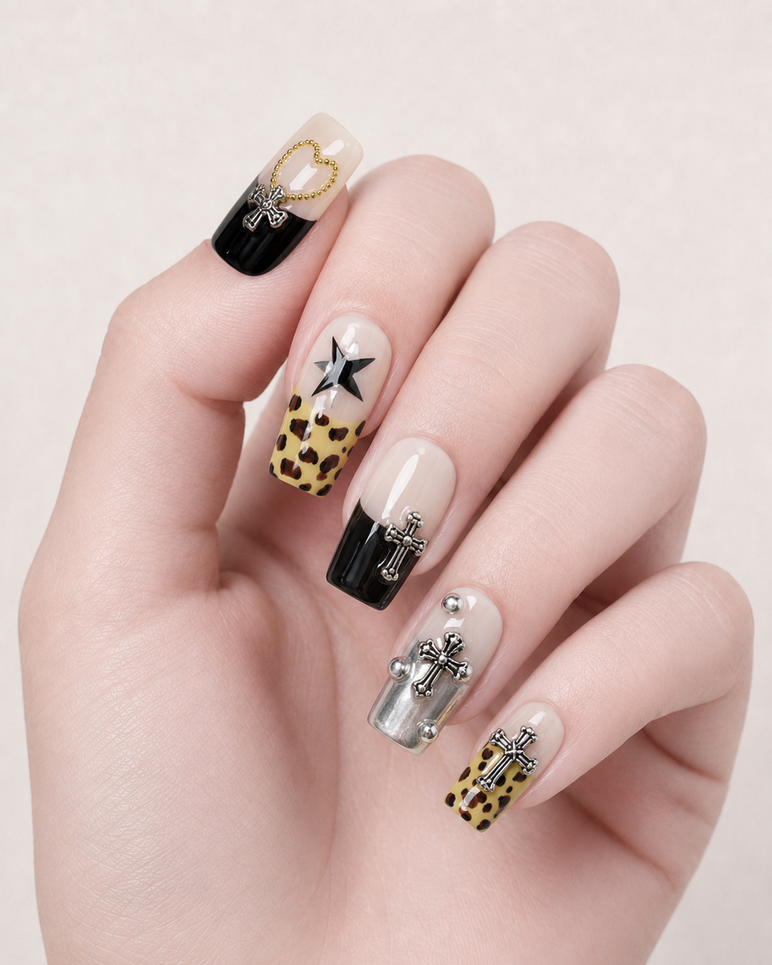 Press-on Nails Chrome Vixen