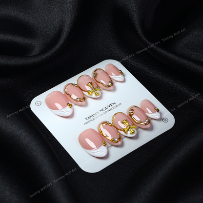 Press-on Nails Blush Cross