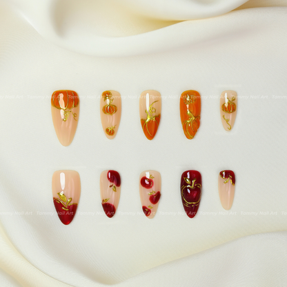 Press-on Nails Vampire Bite