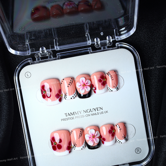 Press-on Nails Sunset Blossom