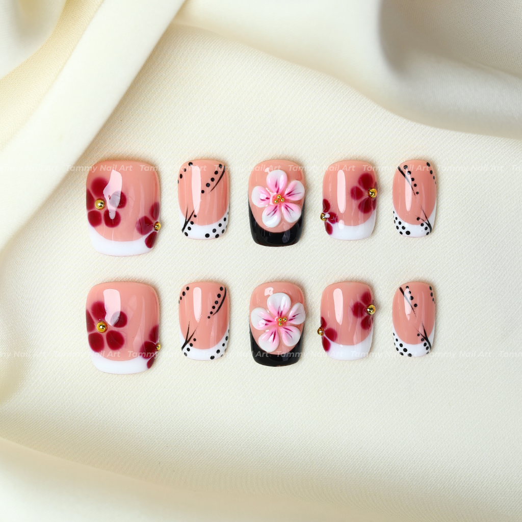 Press-on Nails Sunset Blossom