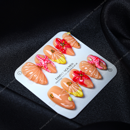 Press-on Nails Tropical Treasure