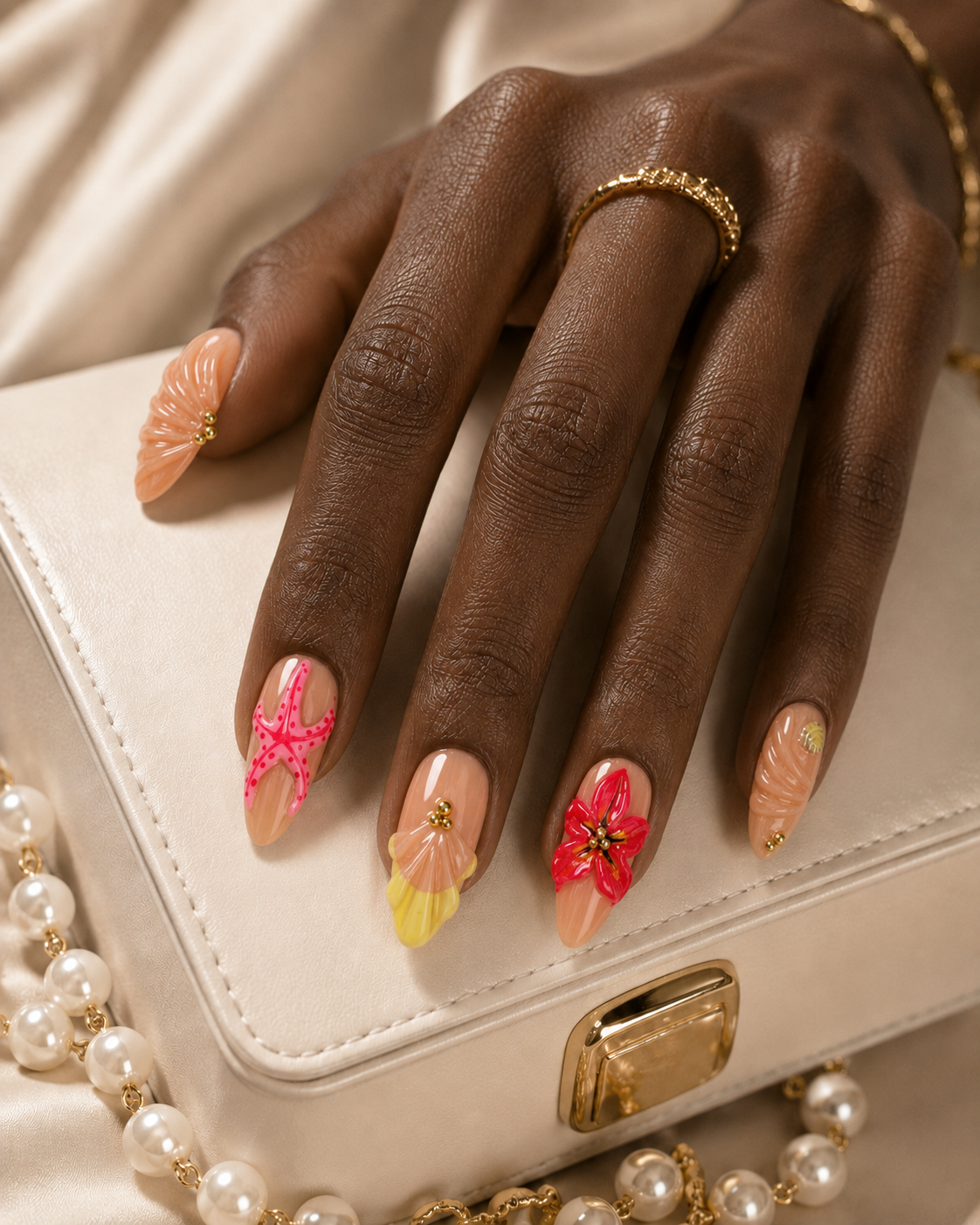 Press-on Nails Tropical Treasure