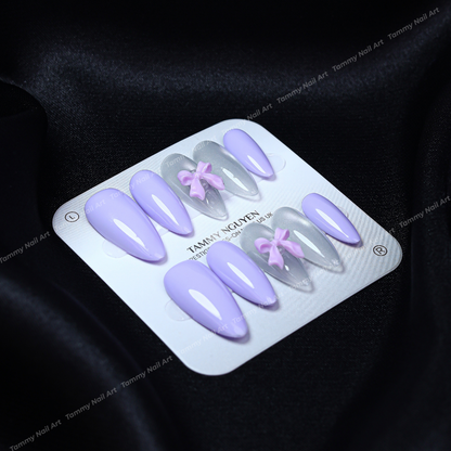 Press-on Nails Moonlit Ribbon