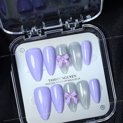 Press-on Nails Moonlit Ribbon