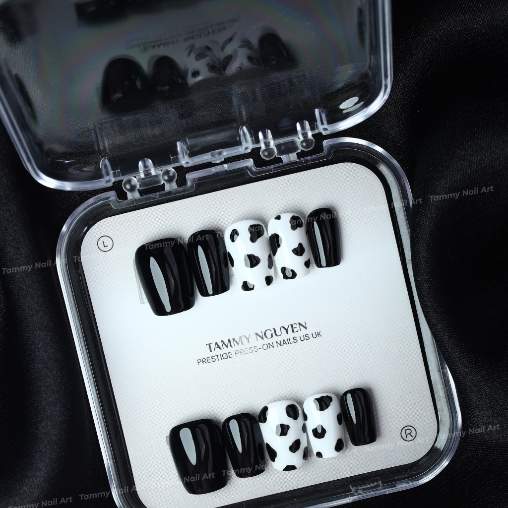 Press-on Nails Cow Print Chic