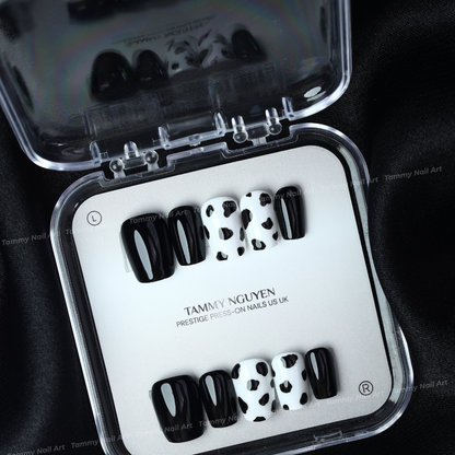 Press-on Nails Cow Print Chic