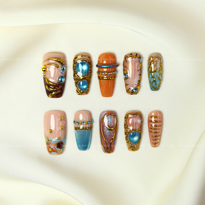 Press-on Nails Haunted Gem