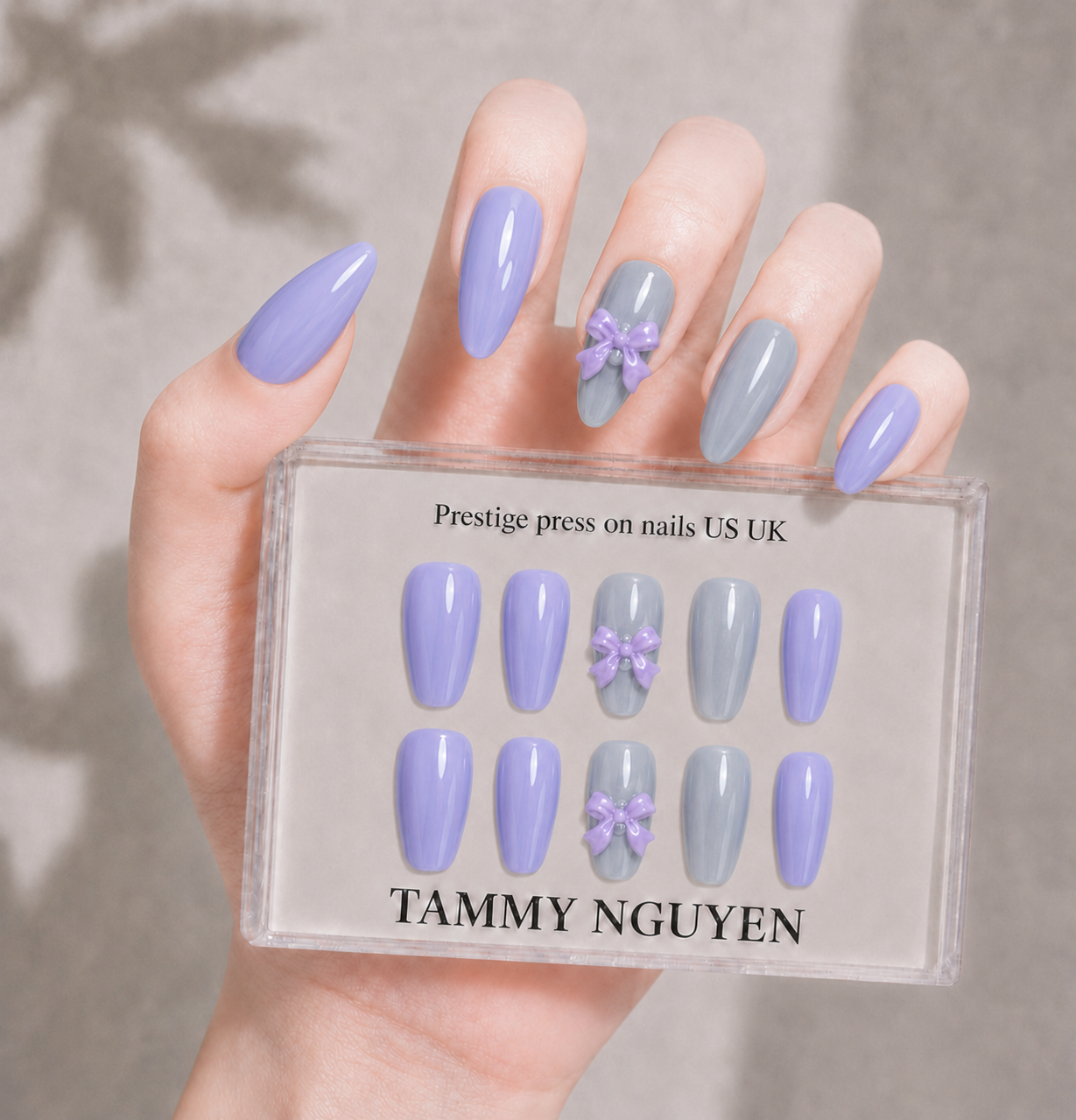 Press-on Nails Moonlit Ribbon