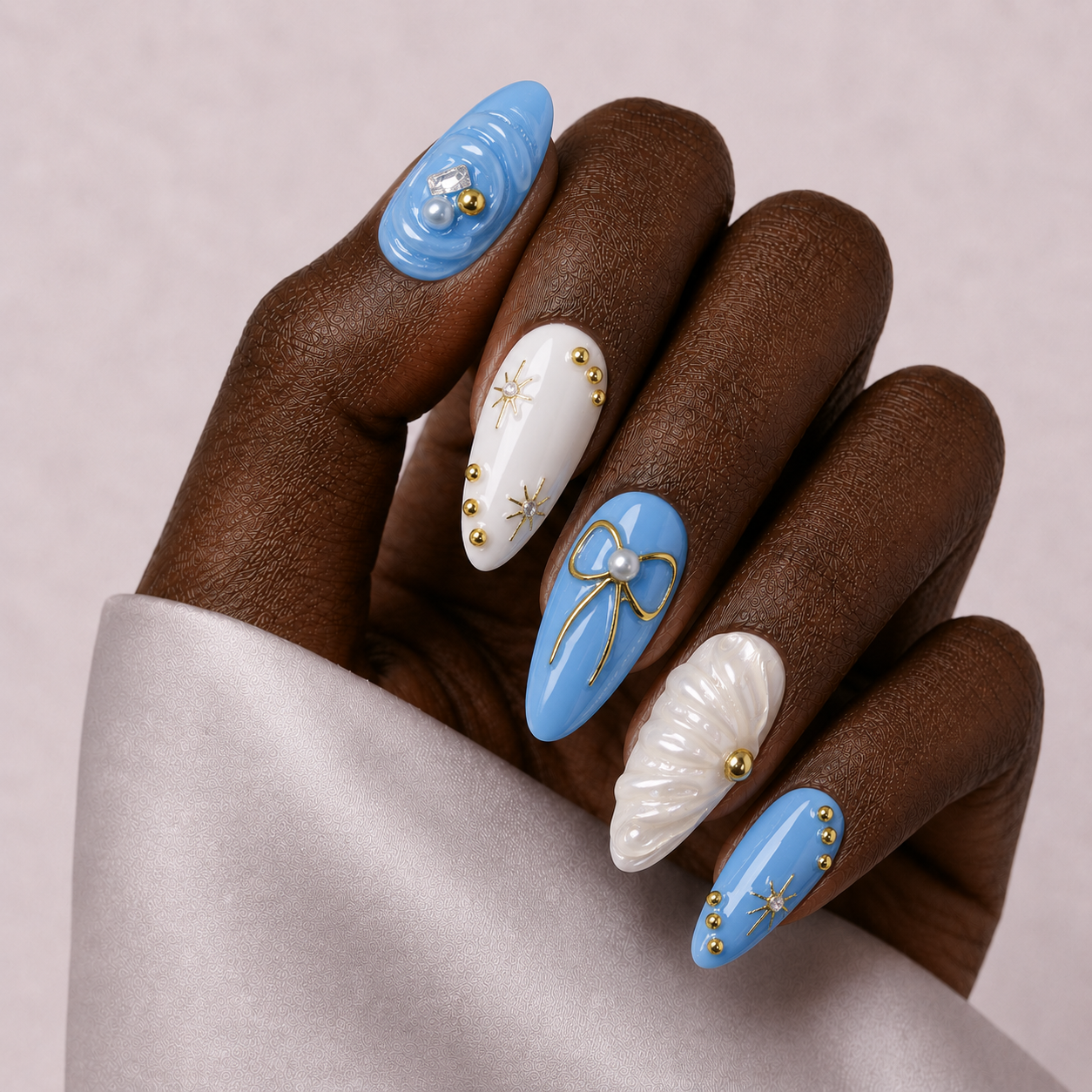 Press On Nail Ocean Princess