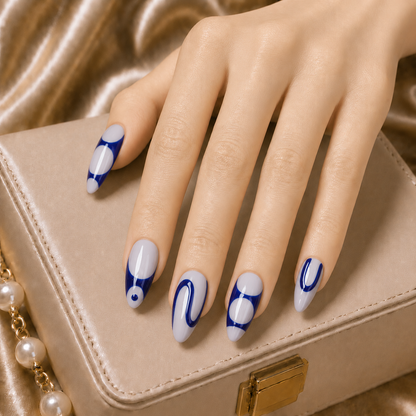 Press On Nail Y2K Y2K Blue Almond