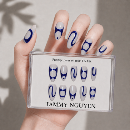 Press On Nail Y2K Y2K Blue Almond