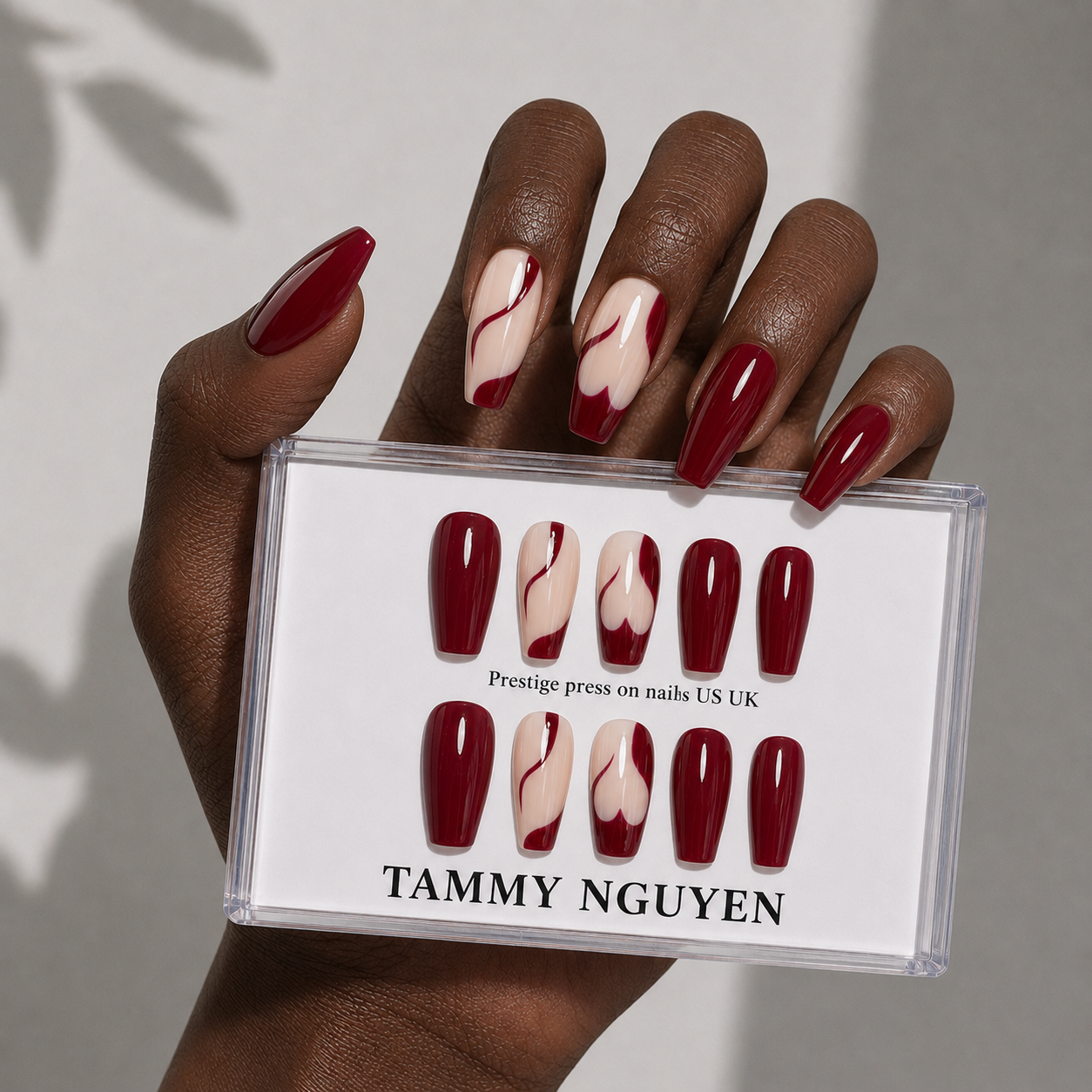 Press On Nail Y2K Y2K Red Heart