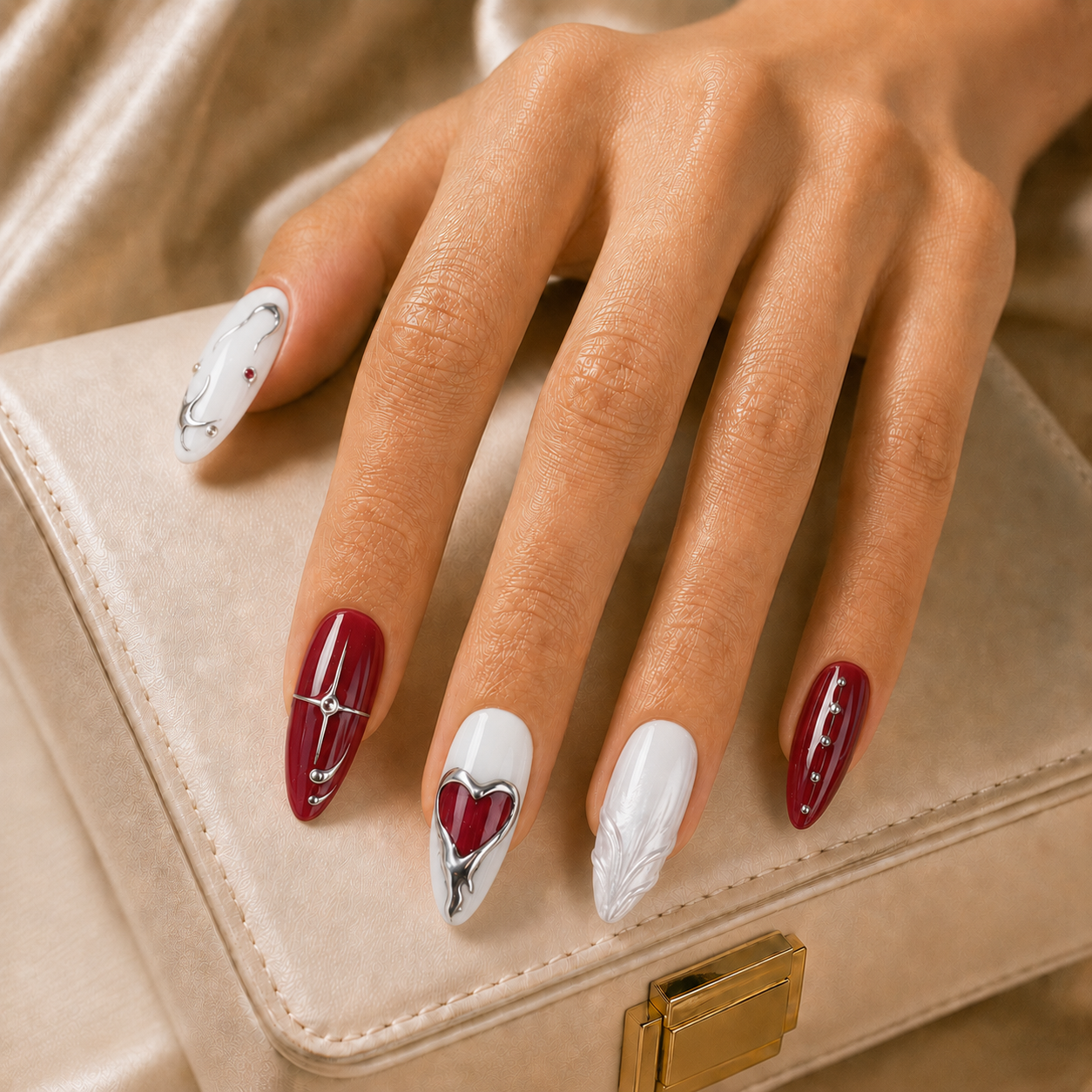 Press On Nail Y2K Gothic Valentine