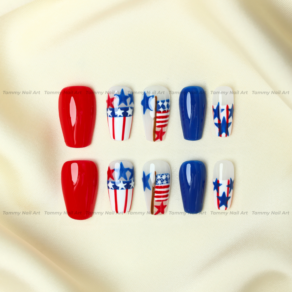 Press-on Nails USA Star